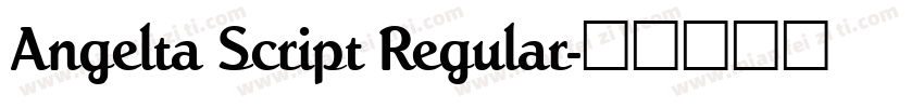 Angelta Script Regular字体转换